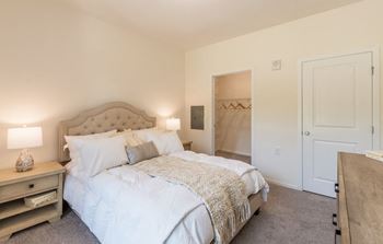 Bed in bedroom